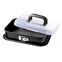 Zenker &ndash; Tortiera apribile quadrata con coperchio 28&times;28 cm