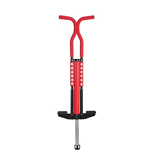 Pogo Stick Vuxen, Rolig Leksak, Hoppstolpe, Kommer I Små (33-66 Lbs), Medium (55 Till 110 Lbs) Eller Stora (99 Till 176 Lbs),Red-55 to 110 lb