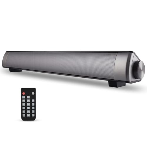 TOPROAD Sound Bar | Soundbar Wired and Wireless Bluetooth 5.0 Speaker | Built in Mic | for Cell...