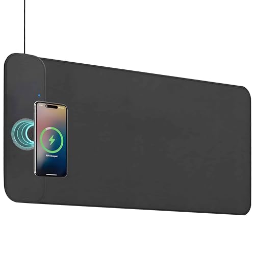 Tapis de souris magnétique 15W avec chargeur rapide sans fil et surface lavable