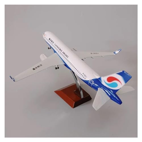 Modelo de avión A320 Chongqing Airlines de metal fundido a presión de 20cm 6
