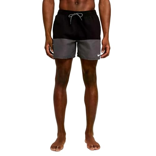 NIKE 5-Inch Volley Shorts for Men, Mens, Swim Briefs, NESSB451-001, Black, XL