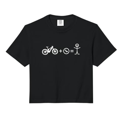 E-Bike Electric Bike Stick Figure eBike E-MTB Cyclist Comfort Colors