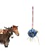 Aimerizzatori di palla da cavallo for bancarelle, giocattolo alimentatore for fieno for pecore di capra, trattamento palla appeso alimentazione strumento giocattolo strumento for cavalli stabile allev
