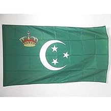 AZ FLAG Royal Standard of Egypt 19231953 Flag 3 x 5 for a Pole - Egyptian Kingdom Flags 90 x 150 cm - Banner 3x5 ft with Hole