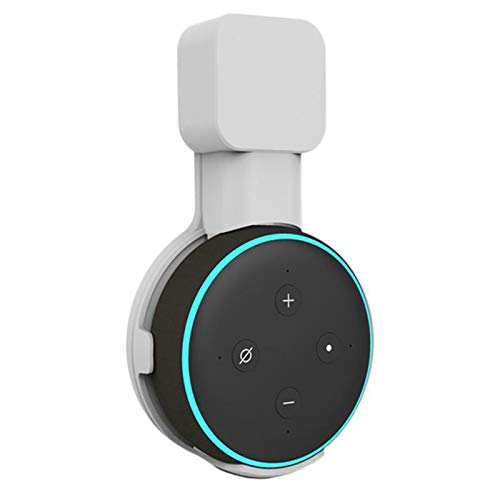 YHLVE Soporte de pared para Amazon Echo Dot 3ª generación, esconde la cuerda larga original, compacto soporte para enchufar en la cocina, el baño y el dormitorio (blanco) Cover