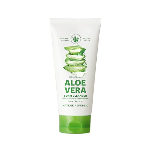 Image of Nature Republic Mild & Moisture Aloe Vera Foam Cleanser