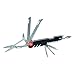 AceCamp 11-in-1 Compact Multi-Tool Pocket Knife, Blade, Saw, Scissors, Corkscrew, Nail File, Screwdrivers, Small Pick, Thread Loop, Bottle and Can Opener