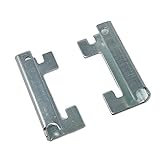 Open End Basket Holding Clips to Hold Wire Baskets on Gondola Shelf Upright, Left & Right Clips, 2 Pairs