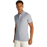 Calvin Klein Jeans Tipping Slim Polo J30j315603, Polos de Manga Corta, Hombre, Blue (Aleutian), XL