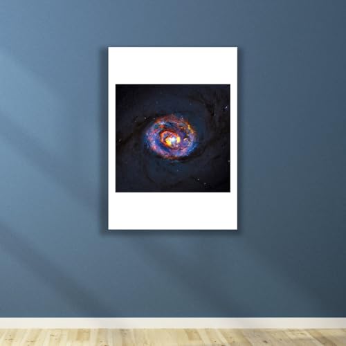 Impression Hubble télescope galaxie grand format pour masquer un mur vide