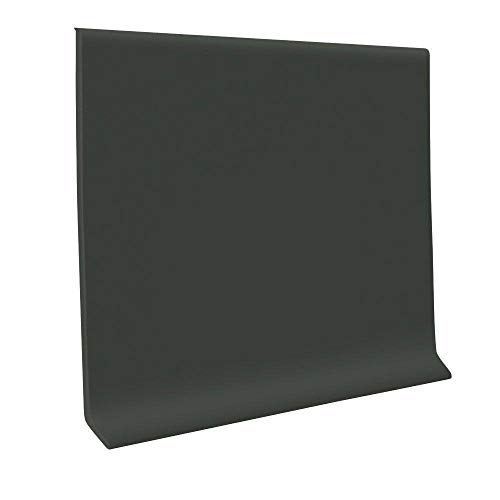 ROPPE 700 Series Black Brown 2.5 in. x 48 in. x 0.125 in. Thermoplastic Rubber Wall Cove Base (30-Pieces)