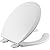 BEMIS 550TTT 000 Open Front Toilet Seat will Never Loosen and Provide the Perfect Fit, ROUND, Durable Enameled Wood, White
