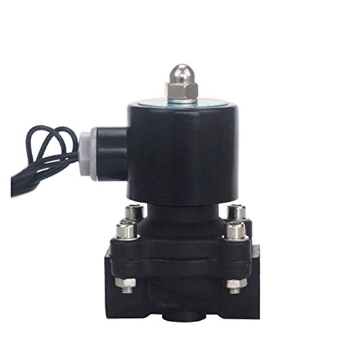 Électrovanne électrique AC220V N/C en plastique pour contrôle de l'eau et de l'air DN15