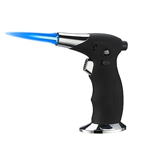 Encendedor antorcha metálico a prueba de viento, negro