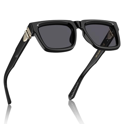 Image of STGATN Square Oversized Sunglasses for Men Fashion Thick Rectangle Sun Glasses UV Protection Shades Designer Style ST3490