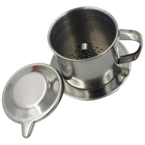 AMSLSIU Filtro de goteo, colador a presión, taza, dispositivo de filtrado, cafetera profesional, sin rebabas, suministros cocina profesionales