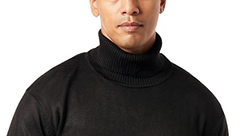 Stacy Adams Men's Turtleneck Sweater (Xx-Large, Black) #TOP1