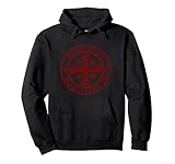 God Wills It Jerusalem Cross Deus Vult Sudadera con Capucha Vintage Seal Sudadera con Capucha