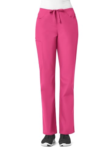 Maevn Women's Core Utility Cargo Pants(Hot Pink, Large Tall)