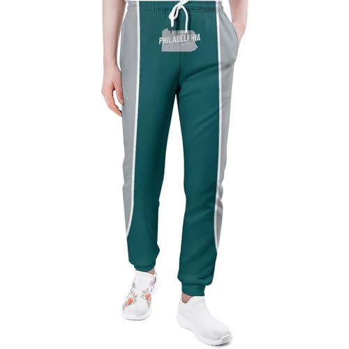 Ofxxu Football Pants City Map Sweatpants Football Sport Joggers Sweatpants Gifts for Men Women Youth S-3XL