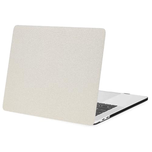 FFBOFFC Cover Compatibile con MacBook Pro 15 Pollici con Retina Display 2015 2014 2013 2012 Rilascio Modello A1398, Copertura in Pelle Protezione Custodia Case, Bianco