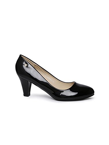 Image of Addons Round-Toe Patent Pumps