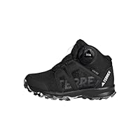 adidas Unisex Kids Terrex BOA Mid RAIN.RDY Hiking Shoes, Core Black/Cloud White/Grey Three, 3.5 UK