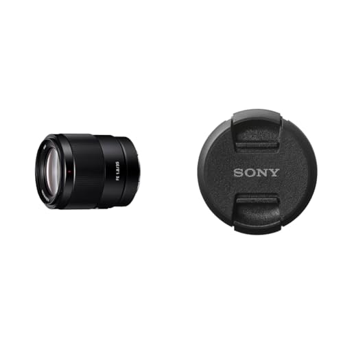 Sony SEL35F18F FE 35mm F1.8 large-aperture wide-angle prime lens & LCF72S.SYH Lens Cap for 72mm Diameter Lenses - Black