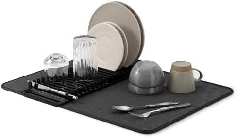 Umbra Udry Dish Rack and Microfiber Drying Mat – Space-Saving Des...