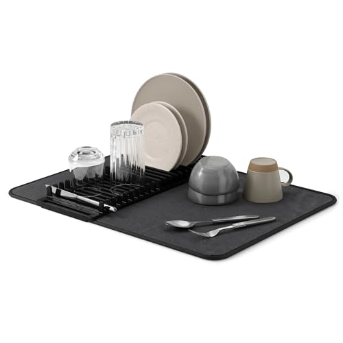 Umbra Udry Dish Rack and Microfiber Drying Mat – Space-Saving Des...