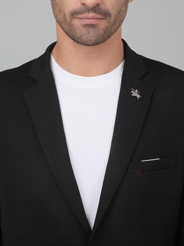 Image of Cantabil Self Design Full Sleeves Notch Lapel Casual Blazer for Men | Casual Blazer for Men | Men Blazer for Casual (P MBZC00057)