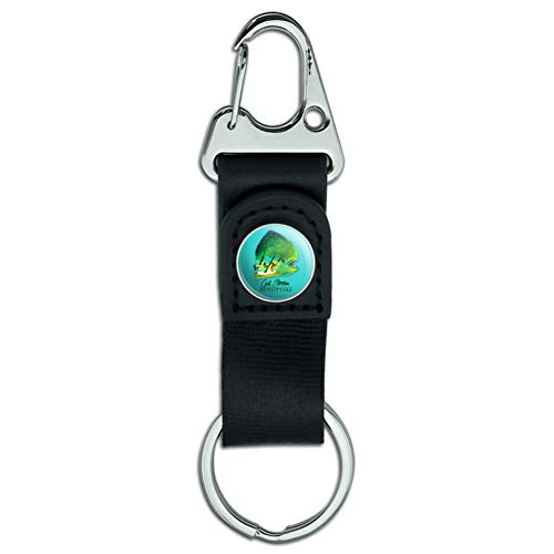 Gulf Stream Outfitters Mahi Mahi Ocean Fishing Keychain with Leather