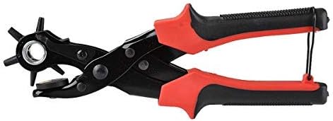 FISTE Rotatable Belt Punch Plier Heavy Duty Leather Craft Pliers 6 Sizes- 2mm,2.5mm,3mm,3.5mm,4mm,4.5mm