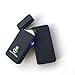 USB Lighters 2 Pack - Dual Arc Electronic Lighter Electric Plasma Lighter - Tesla Coil Rechargeable Cigarette Lighter 5 Designs (Black + Black)