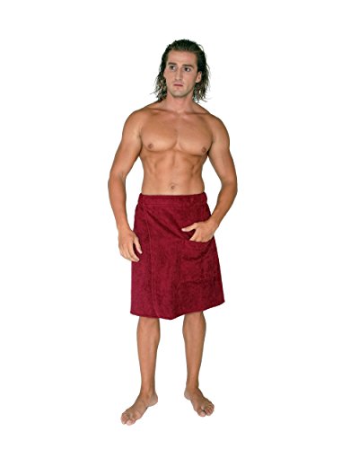 Arus Toalla de Sauna de Baño Hombre Vestido de Sauna 100% Algodón...