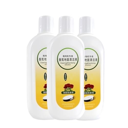 500ml プロヴァンスメドウの香りの洗浄液、Tinecoロボット掃除機対応、フローリング用液体クリーナー(ハードウッドタイルラミネート用)、濃縮処方(3pcs 500ML)