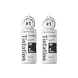 Red by Kiss Tintation Semi-Permanent Hair Color, Aloe Vera Water Based, Argan Oil, Olive Oil, Collagen & Keratin, Long-Lasting Color Dye (Platinum, 2 Pk, 5 Fl Oz)