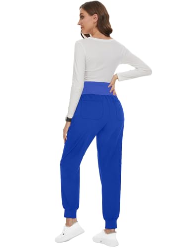 Image of PACBREEZE Women's Maternity Scrubs with 6 Pockets, Workwear Maternity Jogger Scrubs Pregnancy Pants, S-XXL
