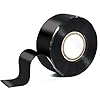 PackYard Self Fusing Silicone Tape 1 in x 16.4' Black Waterproof Rubber Leak Proof Sealing Silicone Rubber Self-amalgamating Tape for Emergency Hot and Cold Water Pipe Repairs and Tool Fixation