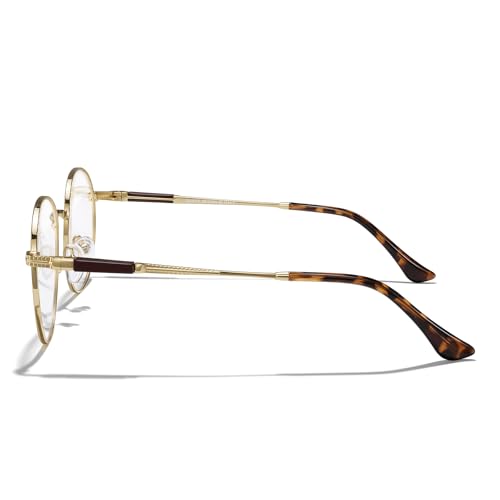 Image of Round Reading Glasses for Women Fashionable Design Reader Computer Glasses And Spring Hinges