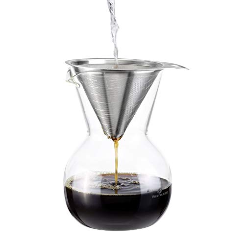 Cafetera Moka manual con filtro permanente 500 mL miniatura 4