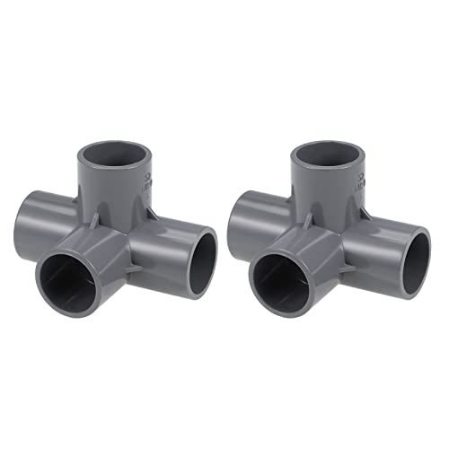 METALLIXITY �e�B�[PVC�p�C�v�p�� 25 mm 2�� 4���� �G���{�[ PVC �p�C�v�p��Ƌ�R�l�N�^ ������ �r���h DIY �K�[�f�� �V�F���t �����p �O���[