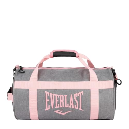 Everlast Bolsa de barril para hombre, Gris/Coral, Taille unique