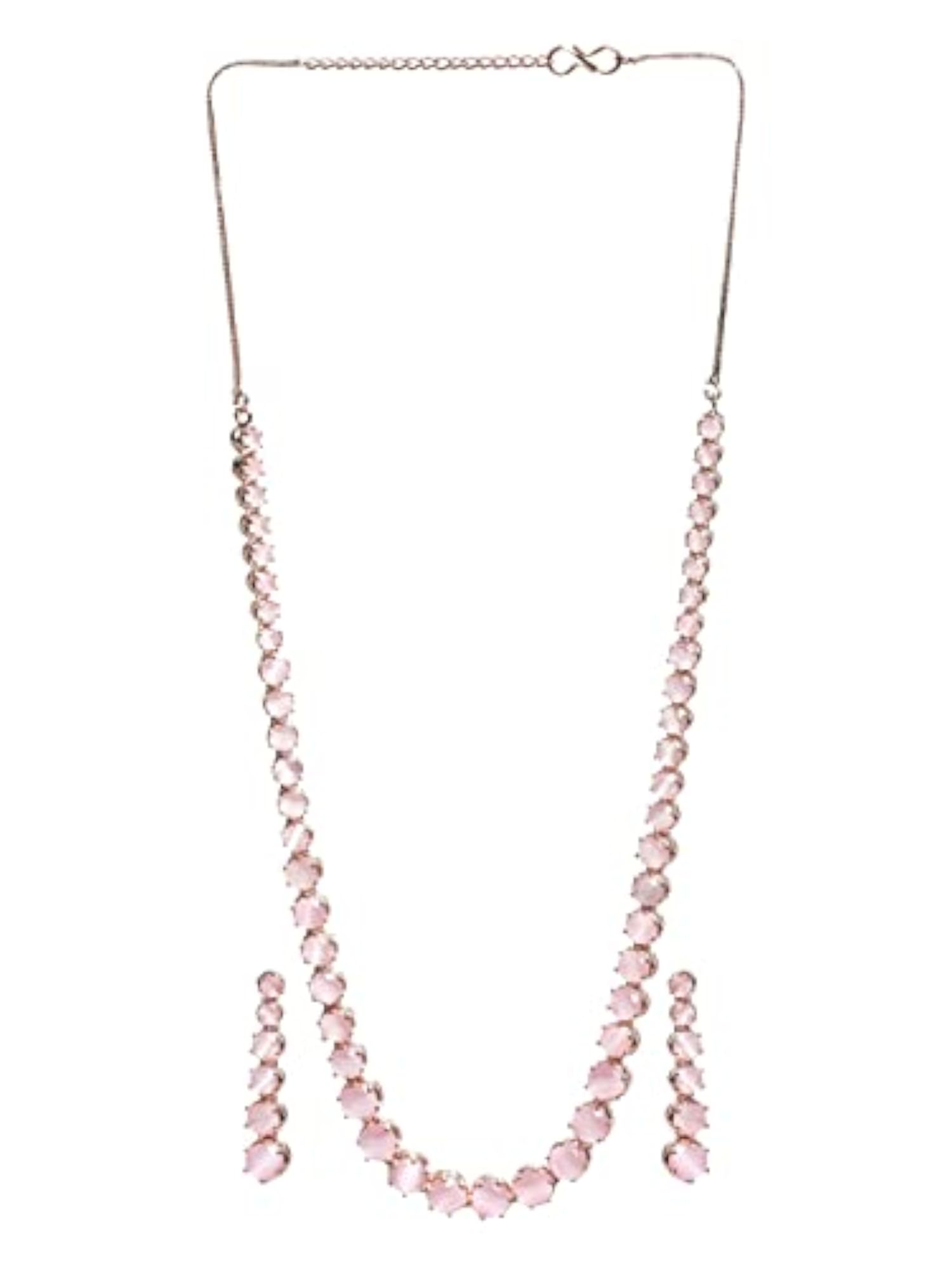 Solitaire Silver Plated Jewellery Set, Timeless Elegance