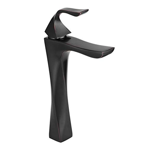 Robinet d'évier, lavabo de comptoir en cuivre, robinet d'eau de mélange, robinet monotrou, mélangeur d'eau froide et chaude, pour usage domestique dans la salle de bain(#2)