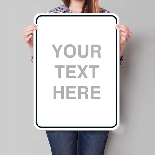Bosigns VERTICAL WHITE Custom Metal Sign, 18 Inchx24 Inch Rust Free .040 Aluminum thumb #1
