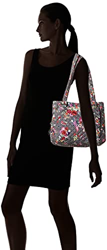 Vera Bradley Women's Cotton Multi-Compartment Shoulder Satchel Purse Handbag, Hope Blooms - Recycled Cotton, One Size Us #TOP6
