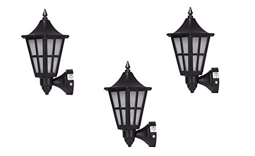 Image of Whiteray Waterproof Black Traditional Design wall Light Lamp for Home,Dining Room, Bedroom, Living Room Decorative (Set of 3)