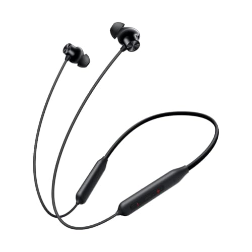 Image of Bluetooth Wireless in-Ear Neckband Earphones with Mic, 12.4mm Dynamic Drivers, Up to 30 Hours Playtime, Fast Charging, IPX Water & Dust Resistance, Deep Bass, Type-C, ENC Calling (Magico Black)